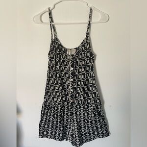 Mimi Chica Monochrome Zigzag Jumpsuit